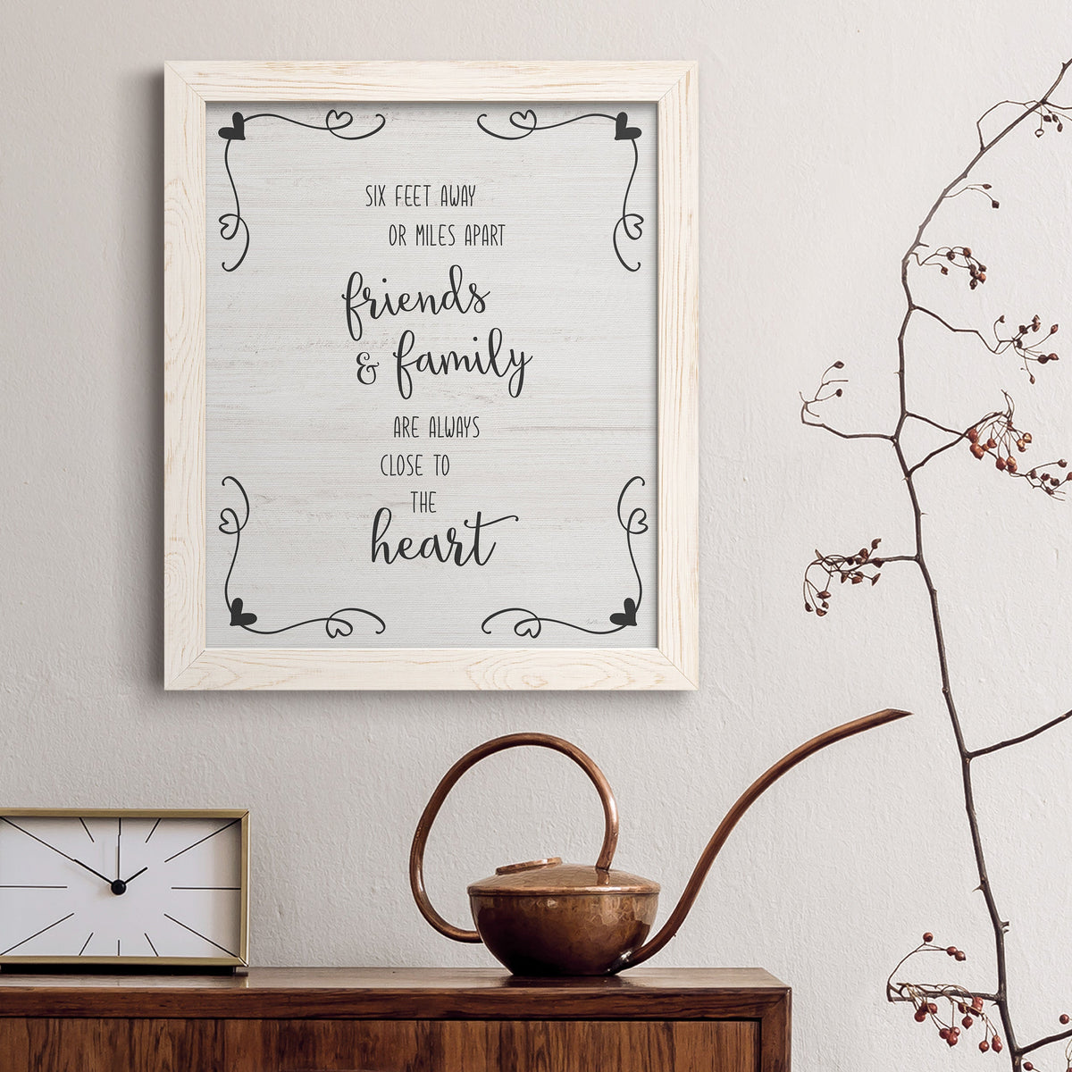 Six Feet - Barnwood Framed Canvas Print
