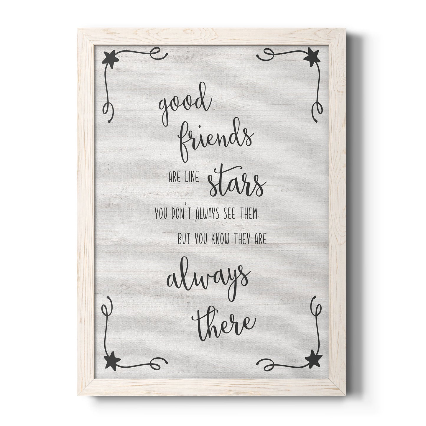 Always There - Barnwood Framed Canvas Print