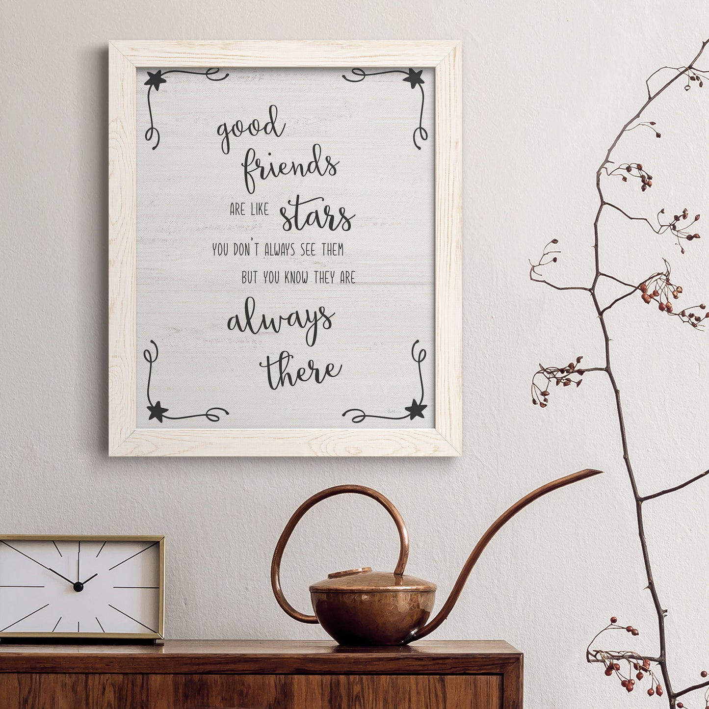 Always There - Barnwood Framed Canvas Print
