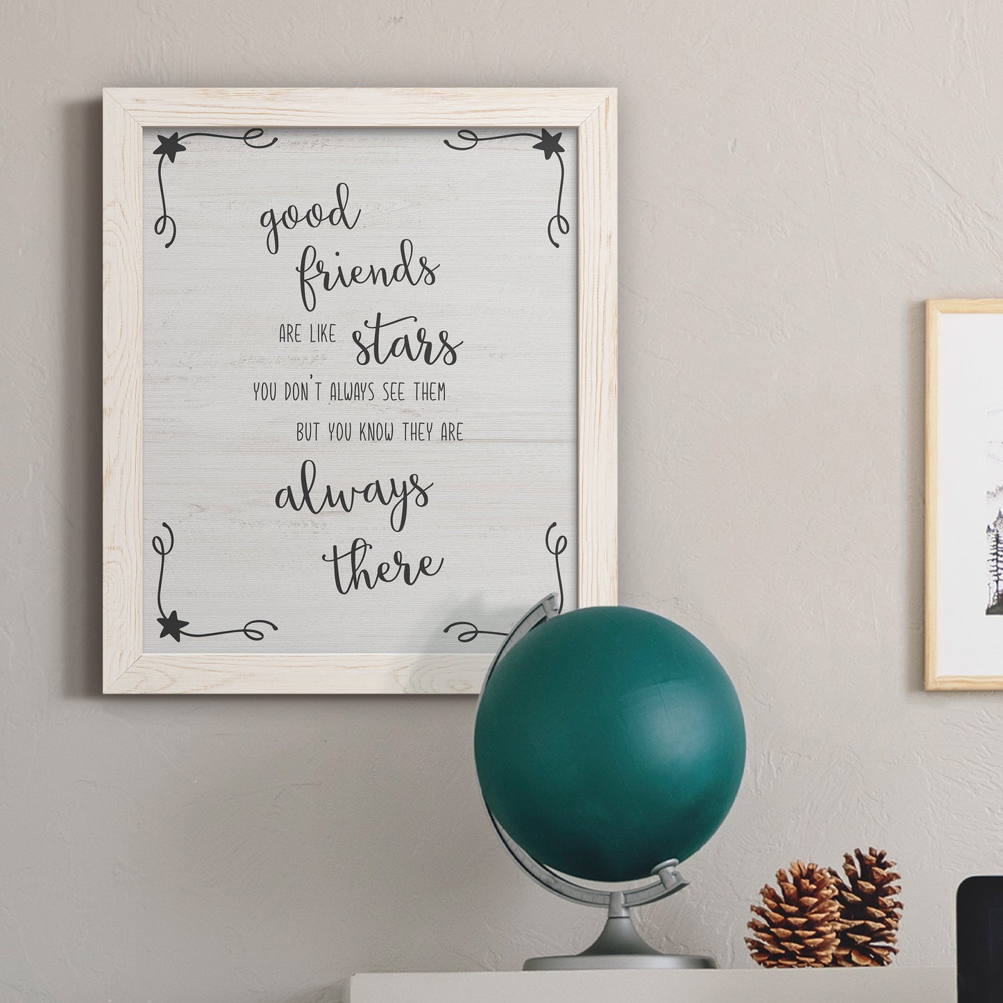 Always There - Barnwood Framed Canvas Print