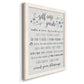 Guide to Self Care - Barnwood Framed Canvas Print