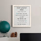 Stay Safe Rules - Barnwood Framed Canvas Print