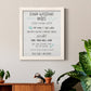 Stay Safe Rules - Barnwood Framed Canvas Print