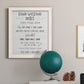 Stay Safe Rules - Barnwood Framed Canvas Print