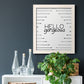 Hello Gorgeous - Barnwood Framed Canvas Print