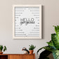 Hello Gorgeous - Barnwood Framed Canvas Print