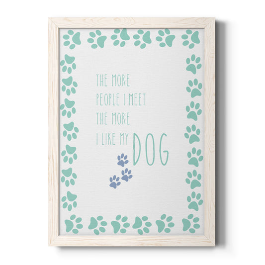 My Dog - Barnwood Framed Canvas Print