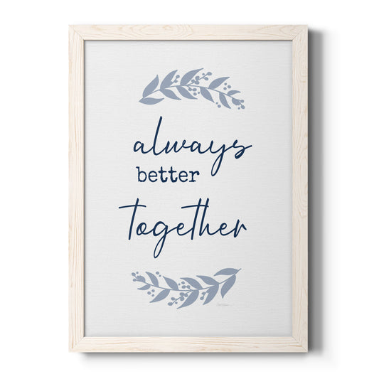 Always Together - Barnwood Framed Canvas Print