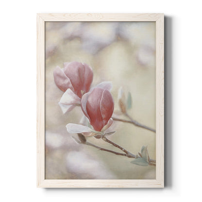 Blooming Hearts - Barnwood Framed Canvas Print