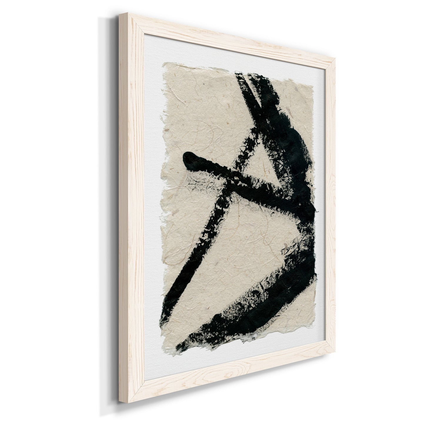 Lines Crossed I - Barnwood Framed Canvas Print