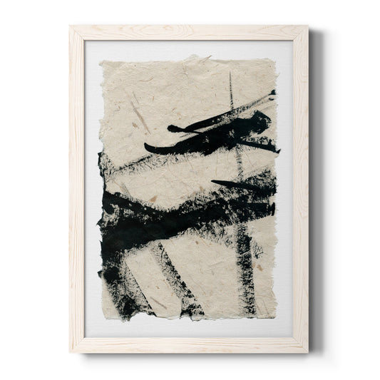 Lines Crossed II - Barnwood Framed Canvas Print