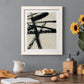 Lines Crossed III - Barnwood Framed Canvas Print