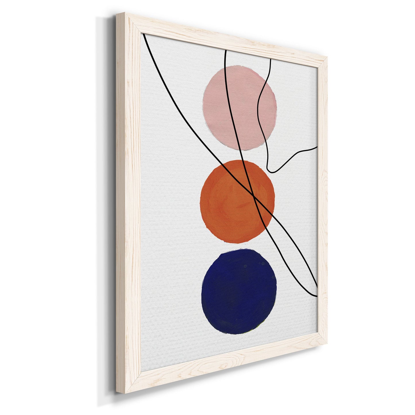 Millenium Geo Abstract - Barnwood Framed Canvas Print