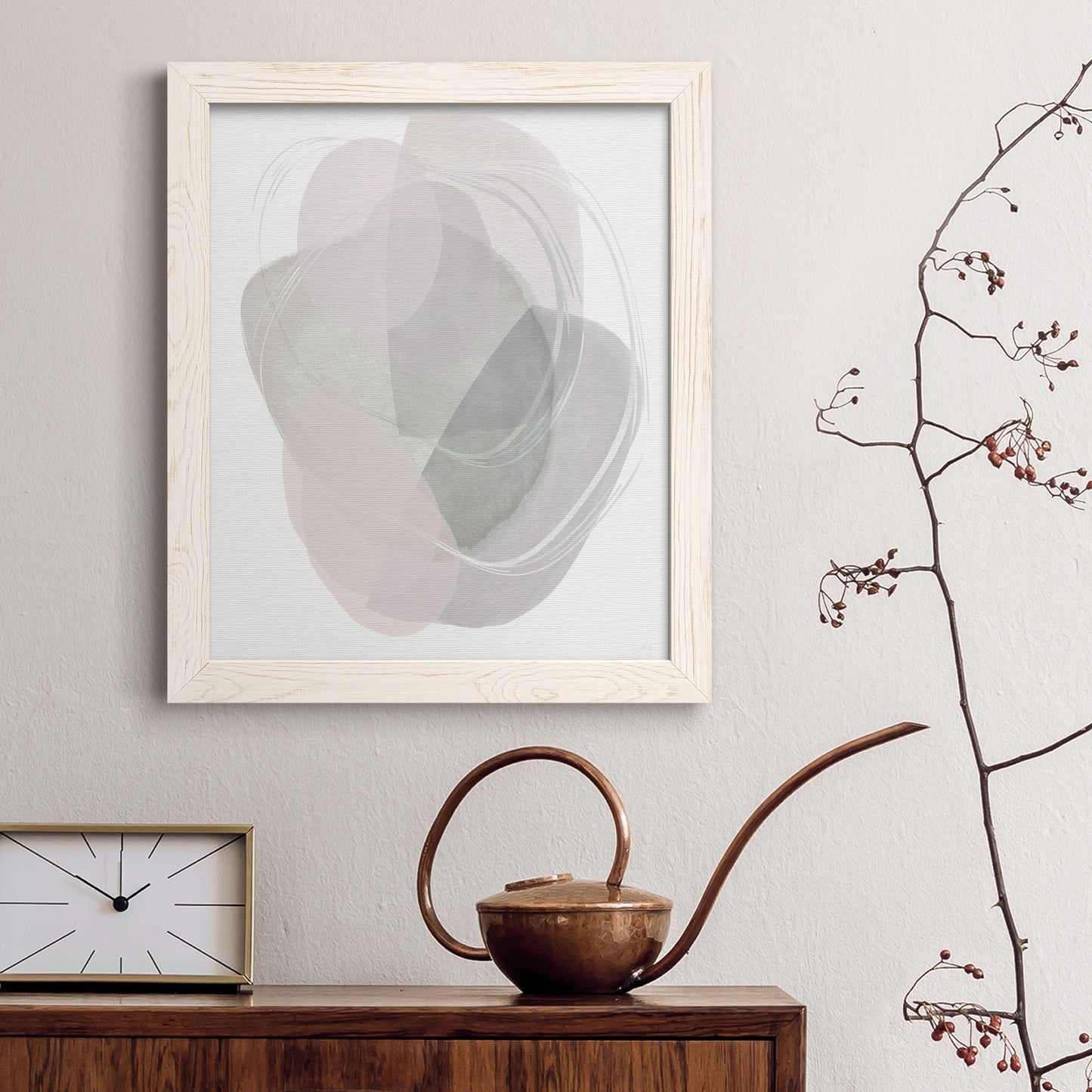 River Jewels II - Barnwood Framed Canvas Print