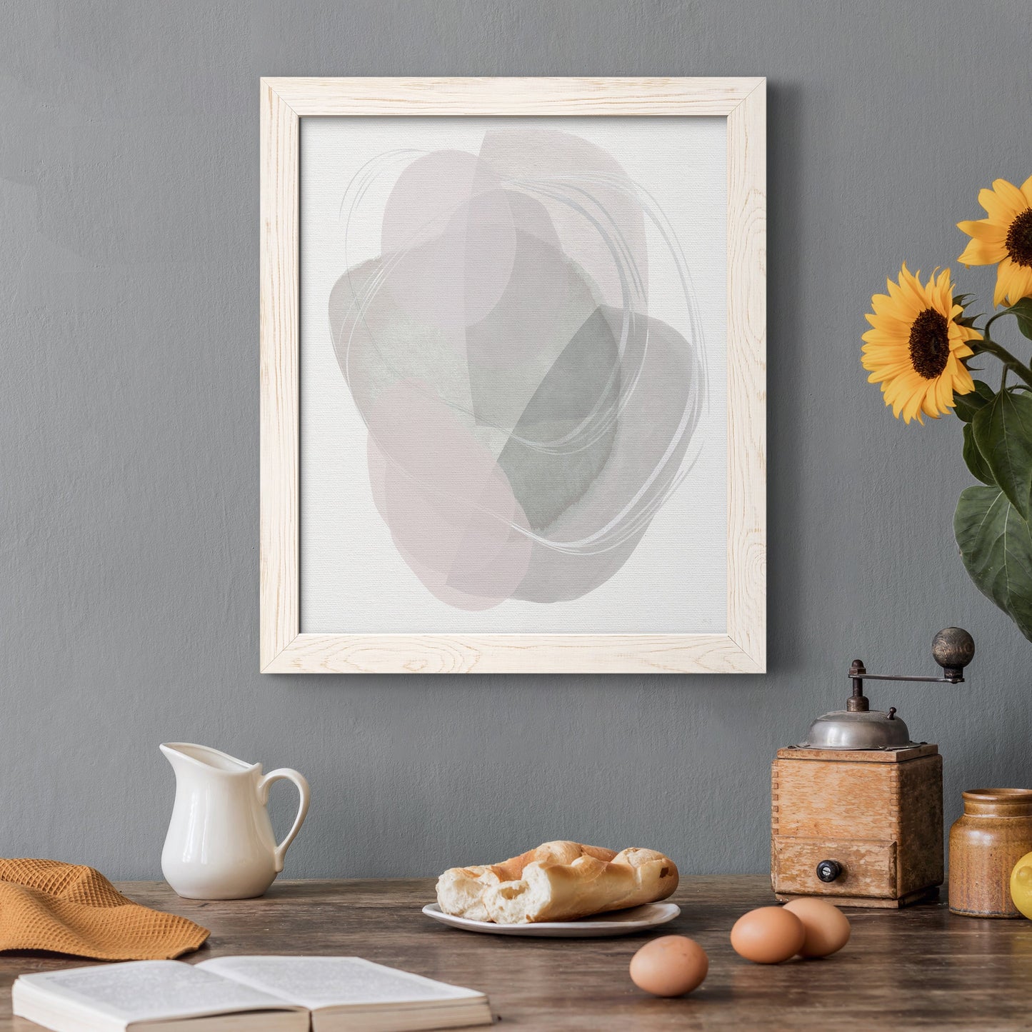 River Jewels II - Barnwood Framed Canvas Print
