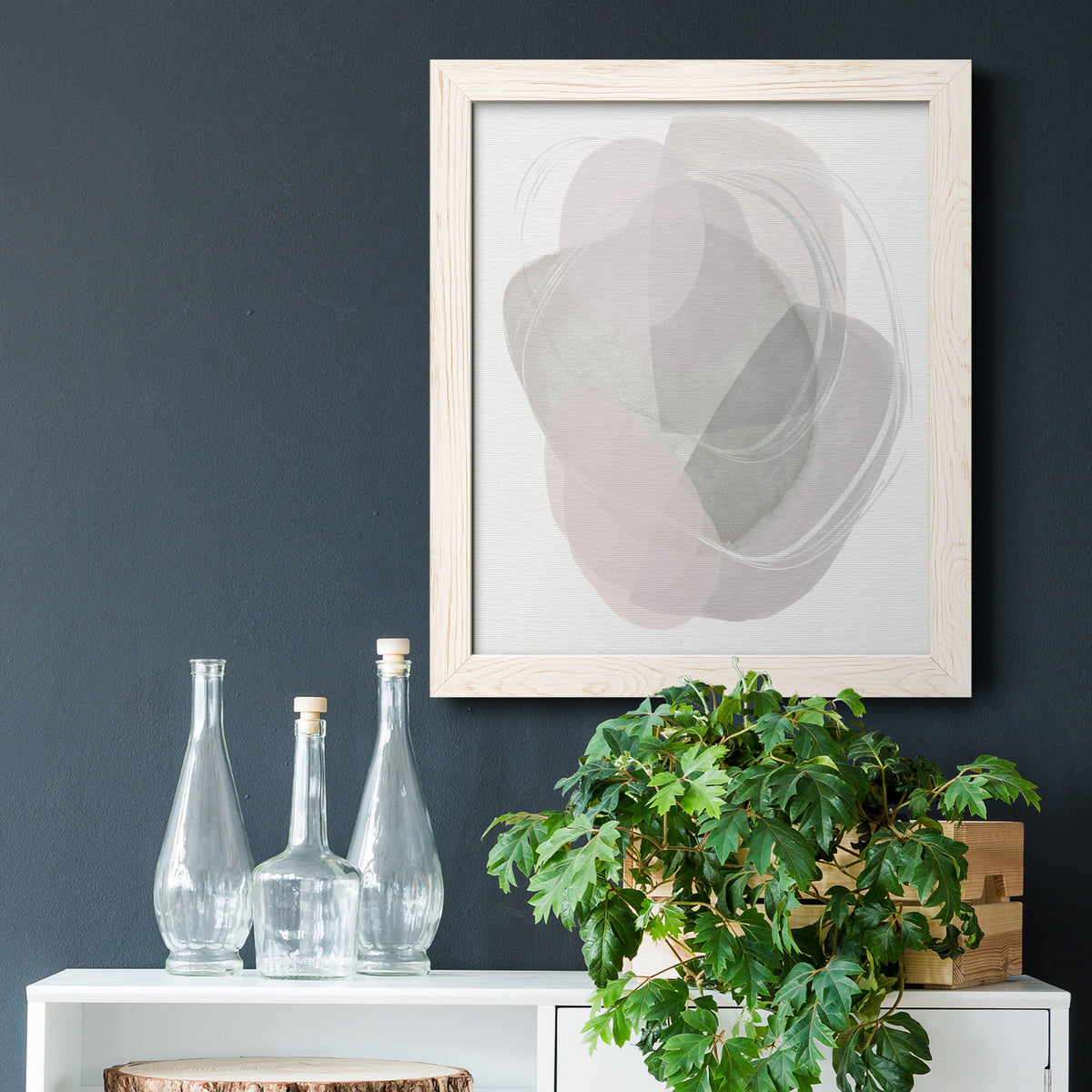 River Jewels II - Barnwood Framed Canvas Print