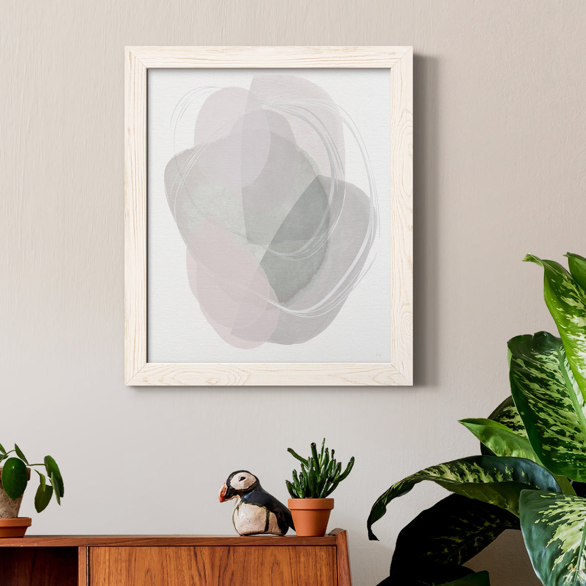 River Jewels II - Barnwood Framed Canvas Print