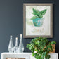Potted Basil - Barnwood Framed Canvas Print
