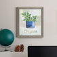 Potted Oregano - Barnwood Framed Canvas Print