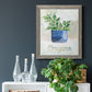 Potted Oregano - Barnwood Framed Canvas Print