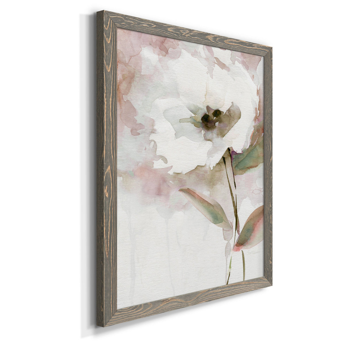 Summer Bloom II - Barnwood Framed Canvas Print