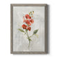 Linen Sweet Pea - Barnwood Framed Canvas Print