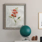 Linen Sweet Pea - Barnwood Framed Canvas Print