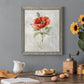 Linen Poppy - Barnwood Framed Canvas Print