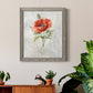 Linen Poppy - Barnwood Framed Canvas Print