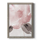 Blush Bloom I - Barnwood Framed Canvas Print