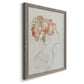 Fashion Floral Silhouette I - Barnwood Framed Canvas Print