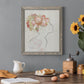 Fashion Floral Silhouette I - Barnwood Framed Canvas Print