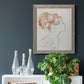 Fashion Floral Silhouette I - Barnwood Framed Canvas Print