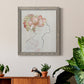 Fashion Floral Silhouette I - Barnwood Framed Canvas Print