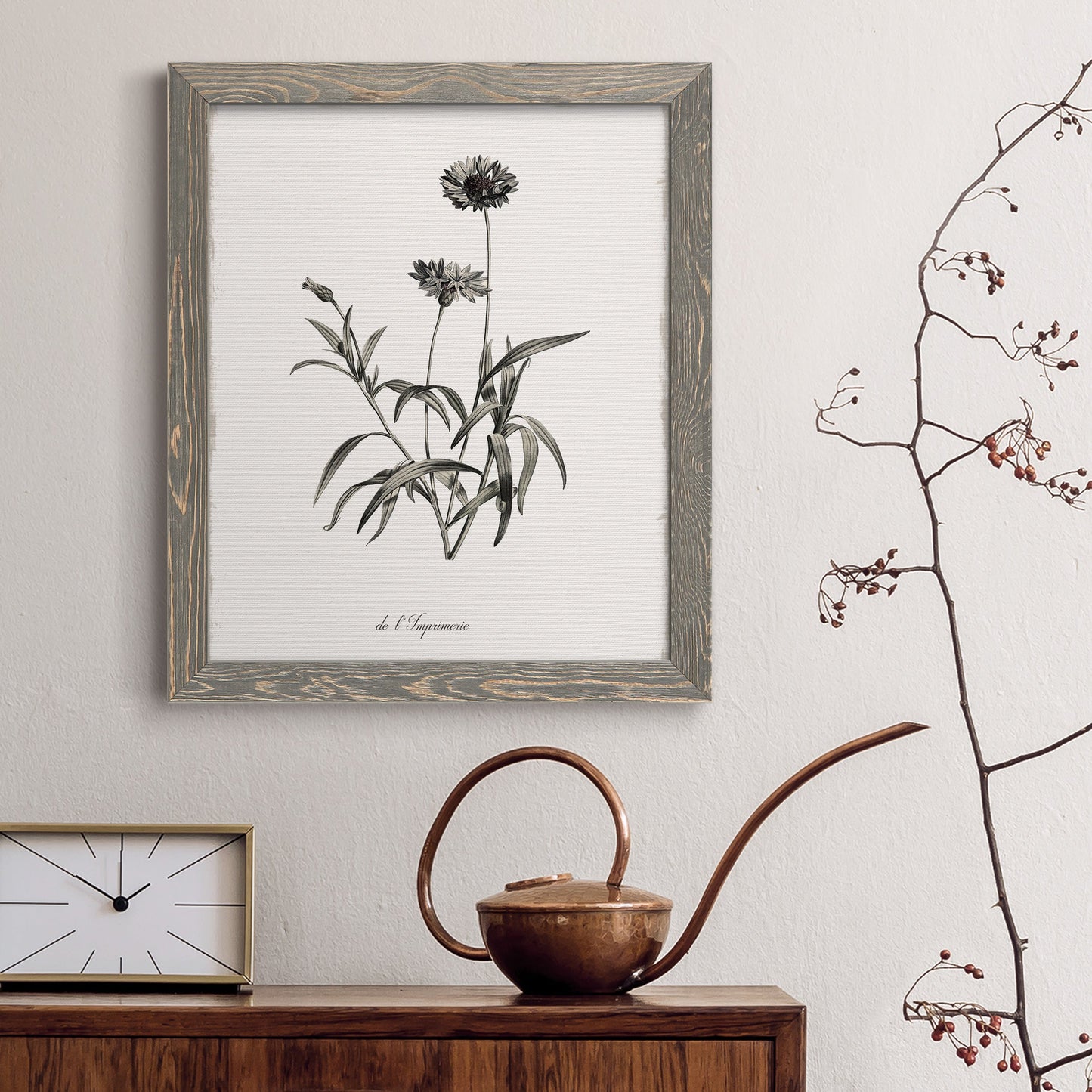 Sketchbook Imperial - Barnwood Framed Canvas Print