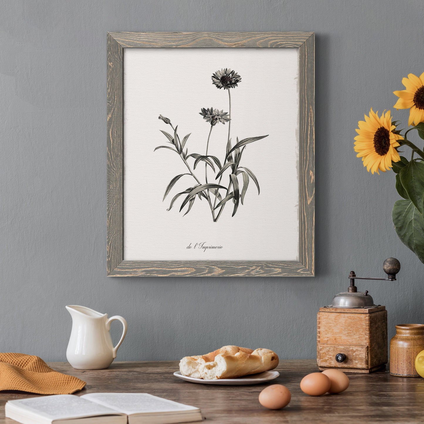 Sketchbook Imperial - Barnwood Framed Canvas Print