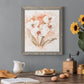 White and Coral Orchid I - Barnwood Framed Canvas Print