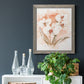 White and Coral Orchid I - Barnwood Framed Canvas Print