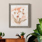 White and Coral Orchid I - Barnwood Framed Canvas Print