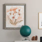 White and Coral Orchid I - Barnwood Framed Canvas Print