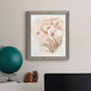 White and Coral Orchid II - Barnwood Framed Canvas Print