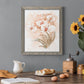 White and Coral Orchid II - Barnwood Framed Canvas Print