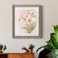 White and Coral Orchid II - Barnwood Framed Canvas Print