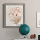 White and Coral Orchid II - Barnwood Framed Canvas Print