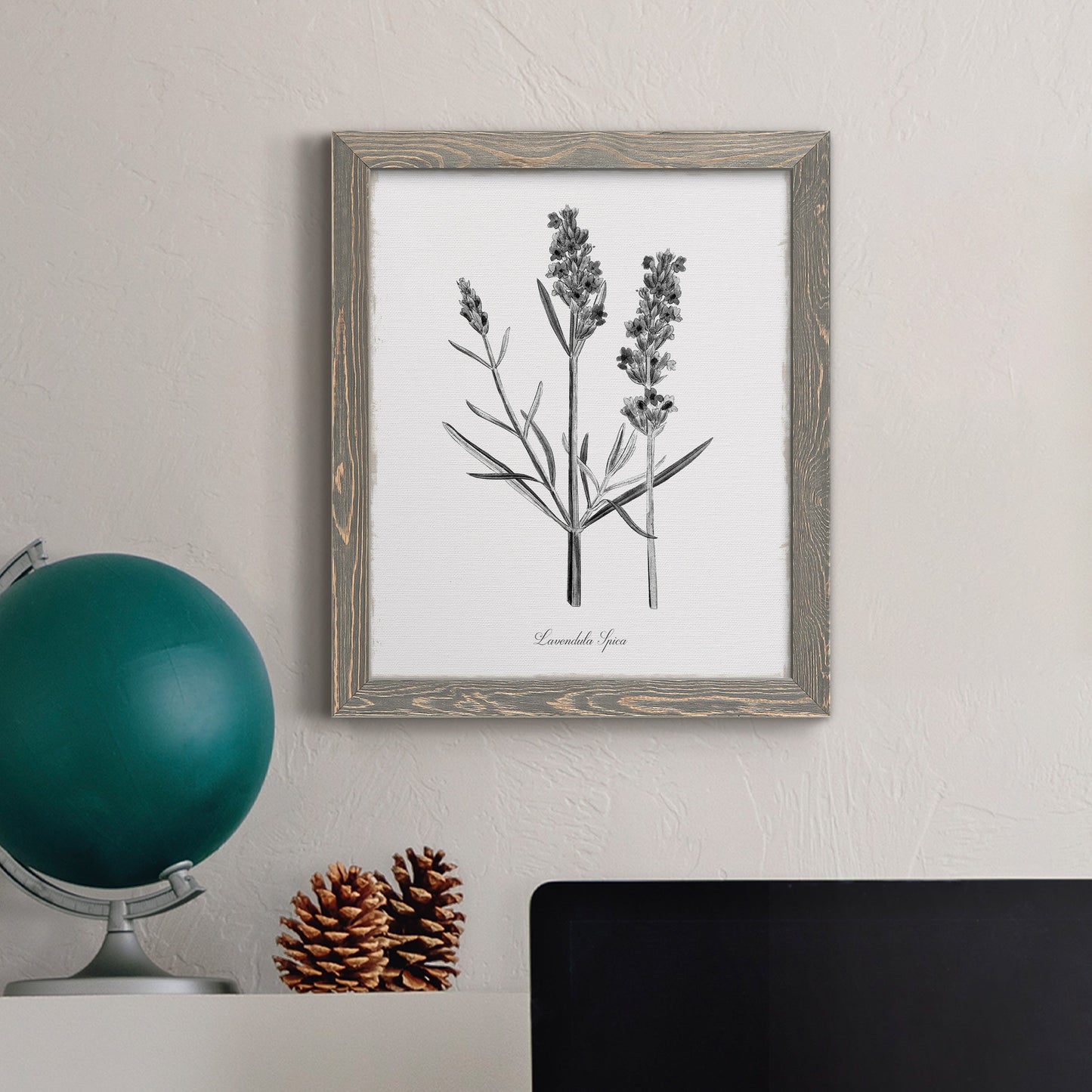 Simply Lavender - Barnwood Framed Canvas Print
