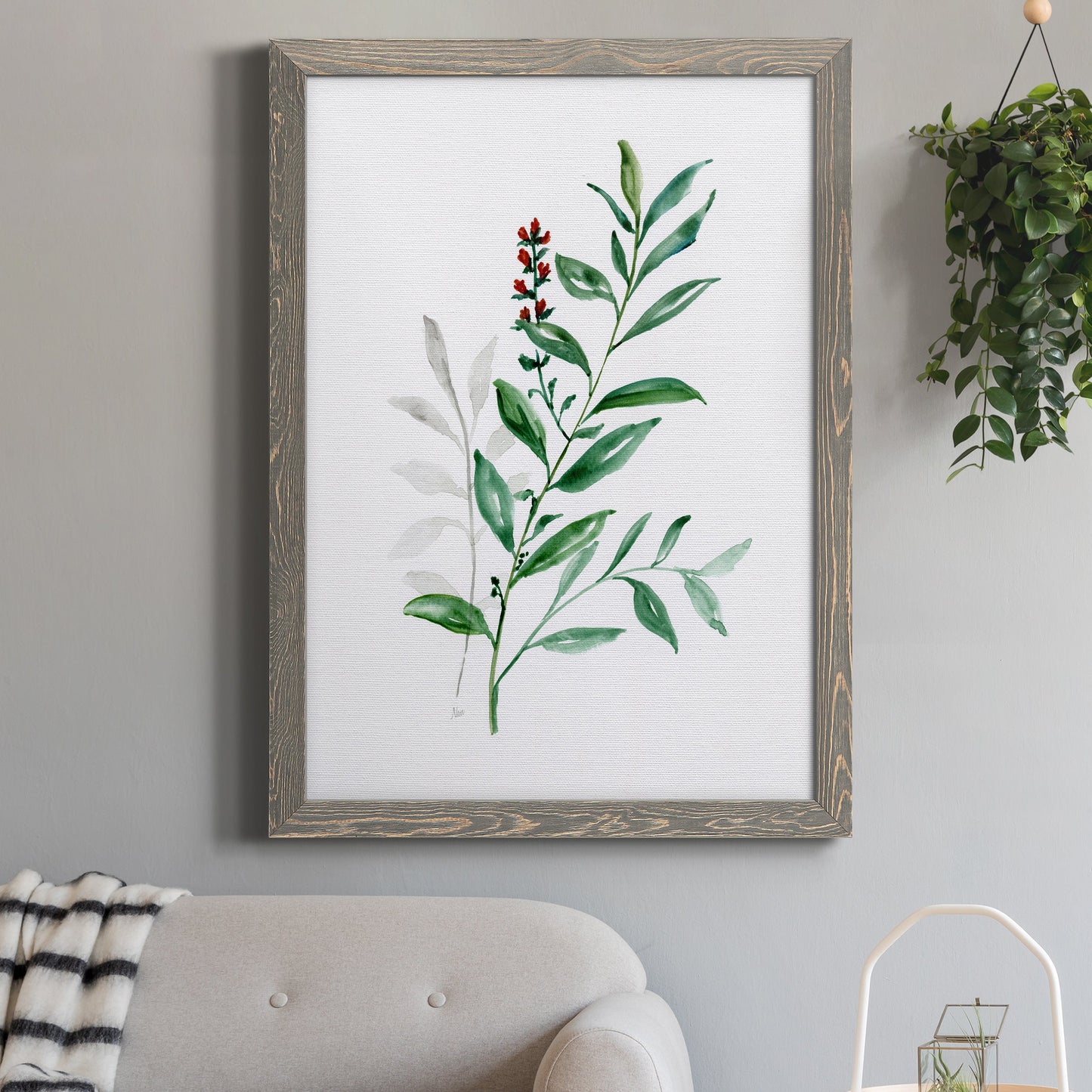 Freshly Picked III - Barnwood Framed Canvas Print