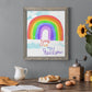 You Are My Rainbow - Barnwood Framed Canvas Print