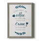 Coffee & Wine - Barnwood Framed Canvas Print