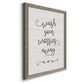 Wash Worries - Barnwood Framed Canvas Print