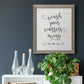 Wash Worries - Barnwood Framed Canvas Print